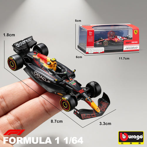 比美高F1方程式1:64赛车模型红牛RB21合金车模法拉利SF25奔驰W16 - 图3