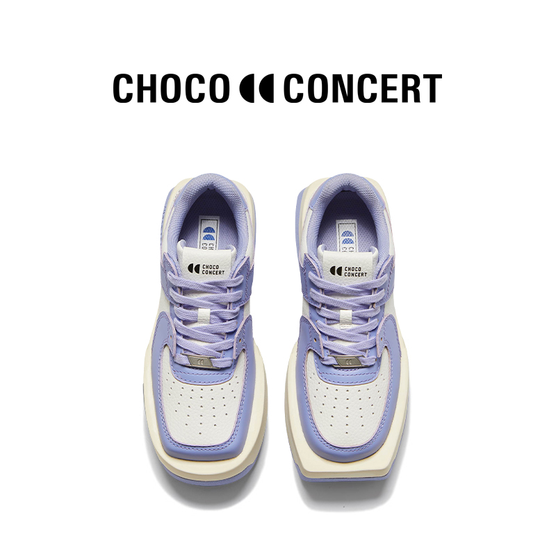 CHOCO CONCERT设计鞋履丨圆方不对称球鞋男女同款运动板鞋-图2