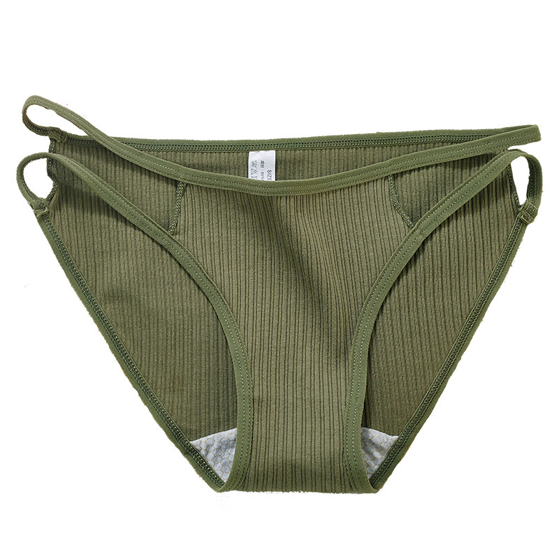 4条日系细带内裤女纯棉性感低腰透气无痕少女大码三角裤头可爱,淘宝优惠券,粉丝福利购,淘宝优惠卷