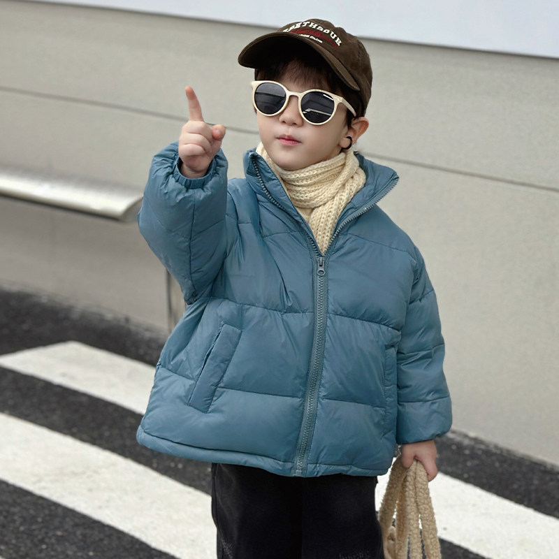 儿童羽绒服冬季加厚男女童纯色面包服短款外套宝宝休闲保暖上衣潮,淘宝优惠券,粉丝福利购,淘宝优惠卷
