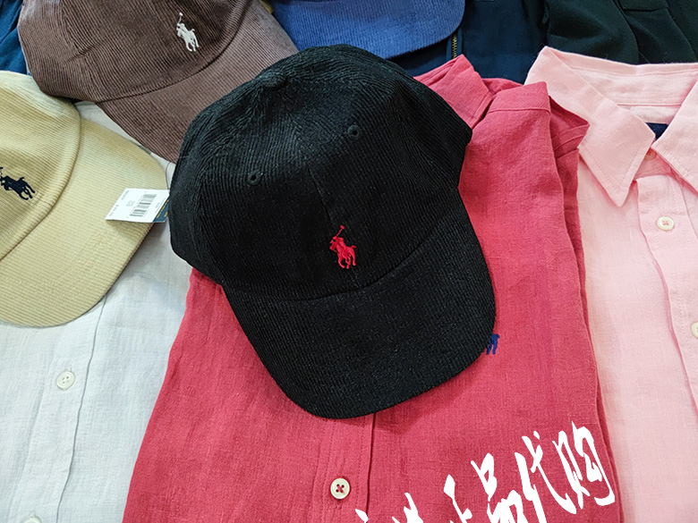 正品POLO RL 大马标拉夫劳伦帽子鸭舌帽灯芯绒