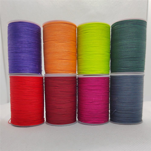 宇乐牌0.5mm手缝涤纶圆蜡线 手工diy皮具高品质包芯线120米 - 图2