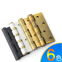 Stainless steel 3MM4 inch room door bearing ancient copper black and white open chiseling flat open silent hinge old hinge a piece of price