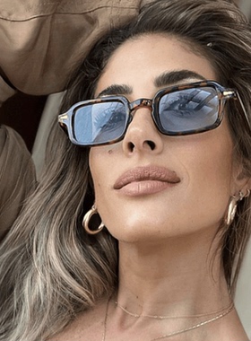 2024新款方形玳瑁太阳镜欧美复古