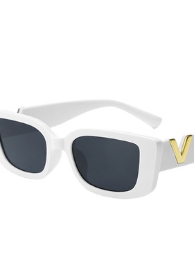 遮阳方框欧美嘻哈男女果冻色眼镜