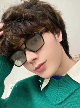 街拍防紫外线太阳镜可配近视嘻哈