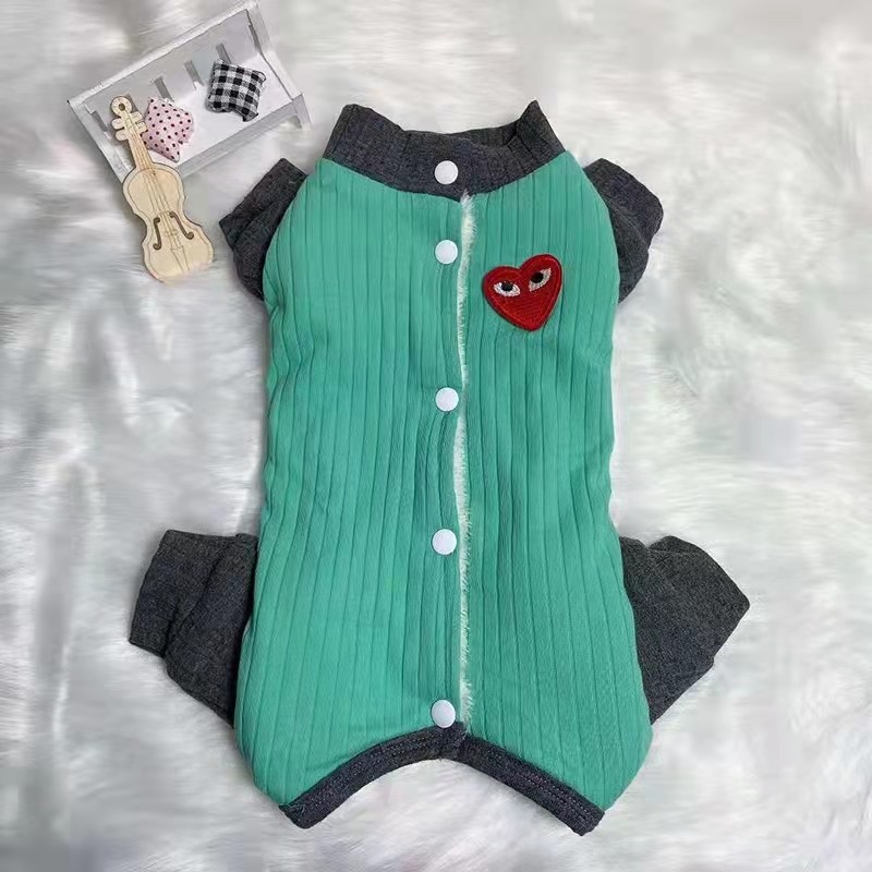 狗衣服冬款棉包肚撞色纯棉弹力四脚衣加绒加厚泰迪比熊博美小鹿猫,淘宝优惠券,粉丝福利购,淘宝优惠卷