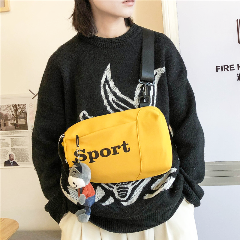 男潮牌运动胸包小号防水休闲单肩包 仟仁狮男士包袋