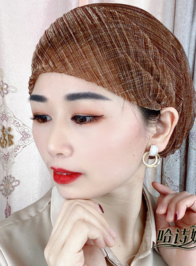 哈诗娜春夏新款帽女士头巾遮白发时尚蕾丝美人网红包头