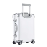 Металлический универсальный элитный чемодан на колесиках, алюминиево-магниевый сплав, 20 дюймов