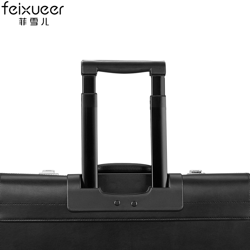 菲雪儿牛皮拉杆箱 商务登机箱飞行员/机长专用航空箱行李箱旅行箱,淘宝优惠券,粉丝福利购,淘宝优惠卷