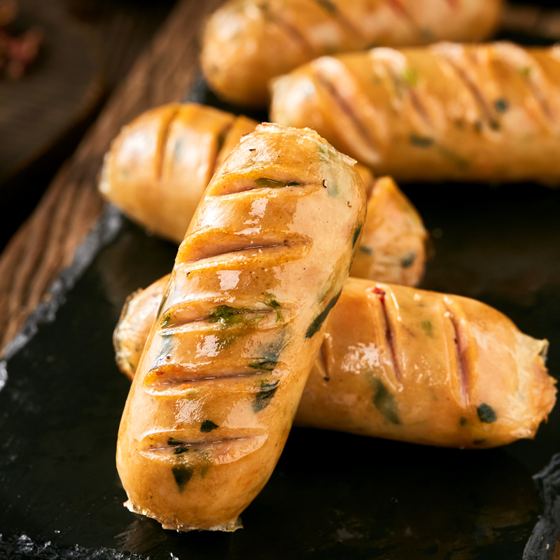 百鲜生双椒贡肠烤肠2袋/4袋鲜椒肉肠地道肠微辣烤肠 - 图3