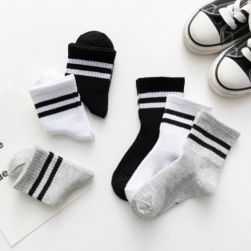 Детские летние хлопковые носки, дышащие гольфы подходит для мужчин и женщин, средней длины