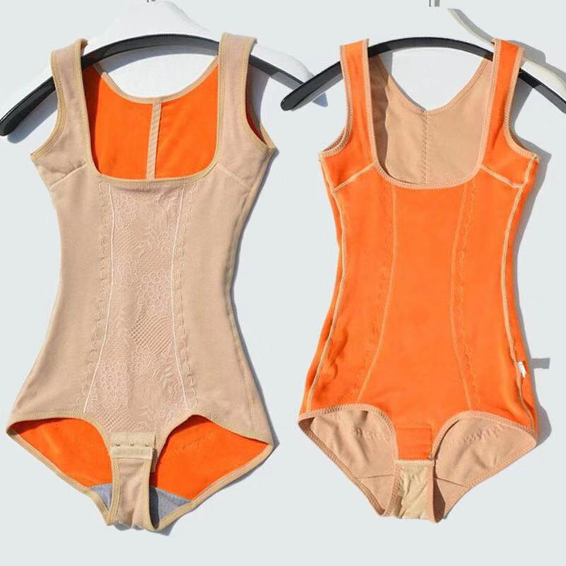 冬季加绒塑身托胸收腹打底连体衣 uyc塑身连体衣