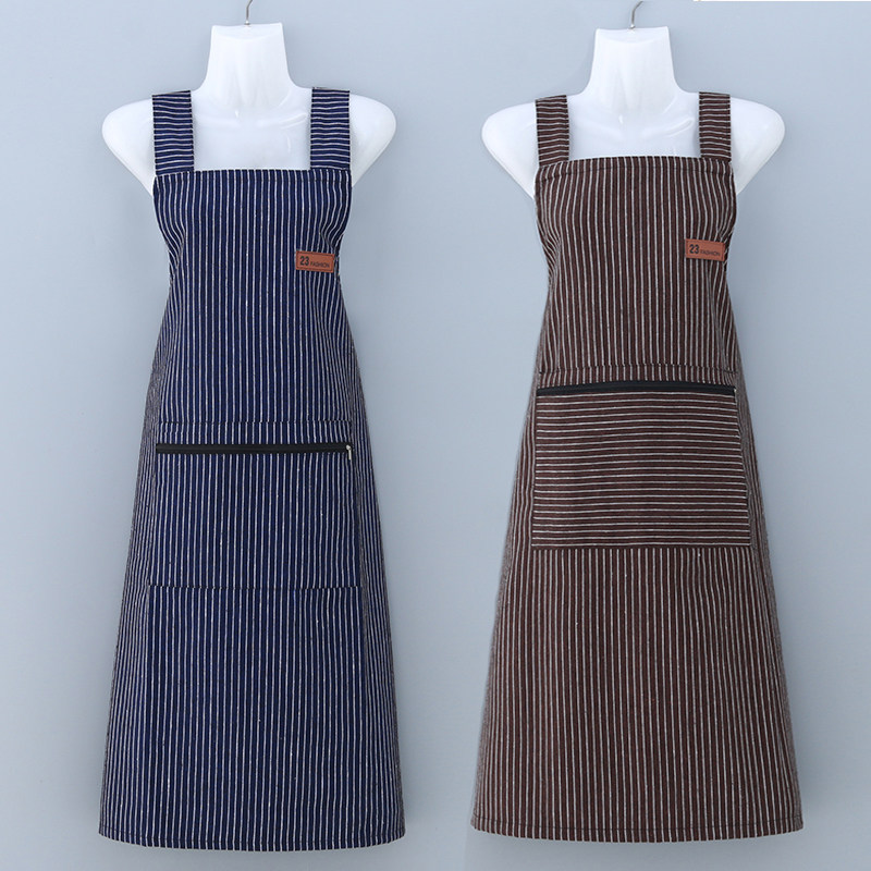 加长加厚纯棉老粗布长袖围裙成人拉链兜罩衣耐磨搬运工男女工作服,淘宝优惠券,粉丝福利购,淘宝优惠卷