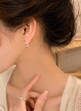 简约百搭不掉色圆珠耳环女款