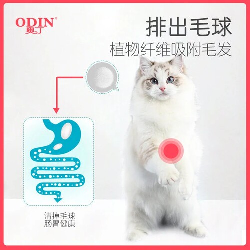 奥丁猫粮幼猫成猫家猫通用粮实惠三文鱼味鱼肉味四斤囤货装 - 图0