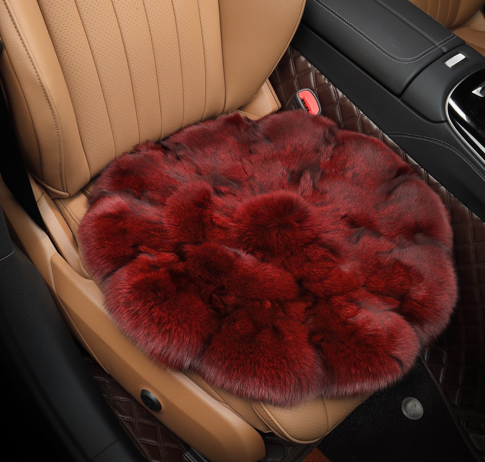 冬季狐狸毛汽车坐垫羊毛绒冬天单片单座一体保暖真皮草冬季坐垫,淘宝优惠券,粉丝福利购,淘宝优惠卷