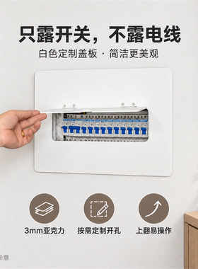 超薄空气开关酒柜鞋柜电表箱盖板