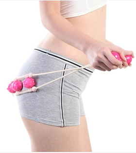 达贺腰肩背多效滚轮按摩带 拉背器 滚轮式背部按摩器5658