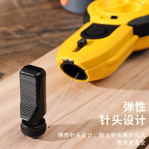 得力墨斗自动划线器木工专用木匠墨盒线斗弹线工具墨斗耐摔神器 - 图3