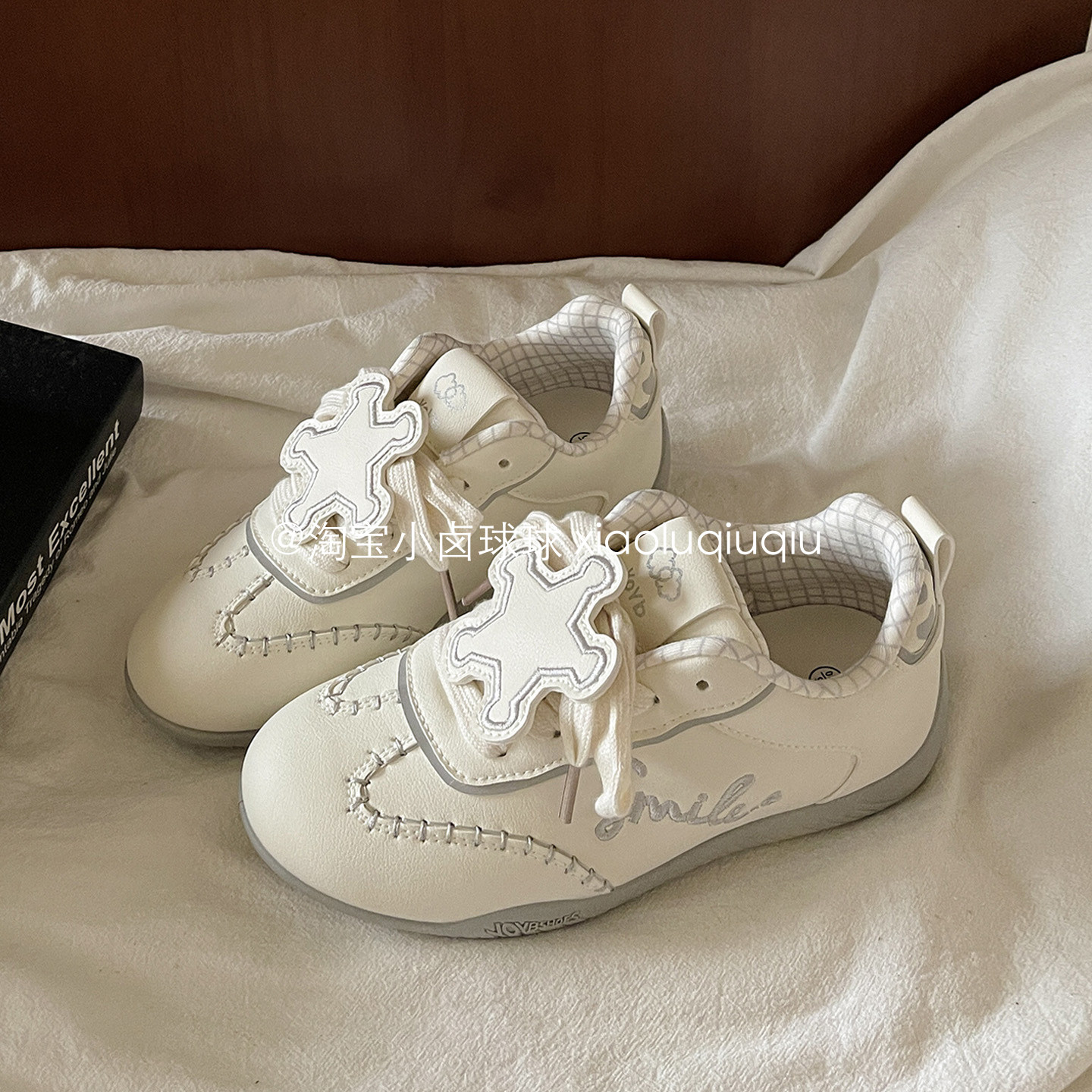 小卤球球 厚底小白鞋女款2026年春季新款板鞋ins潮百搭小众德训鞋,淘宝优惠券,粉丝福利购,淘宝优惠卷