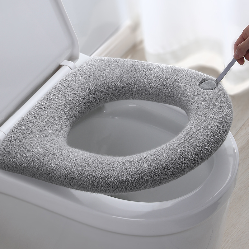 马桶坐垫四季通用厕所加大款冬季加厚马桶垫子马桶套坐便套马桶垫 - 图0