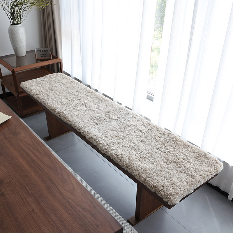 小沙卷花羊羔毛沙发垫羊毛椅垫地毯地垫长凳榻榻米飘窗垫可定制做,淘宝优惠券,粉丝福利购,淘宝优惠卷
