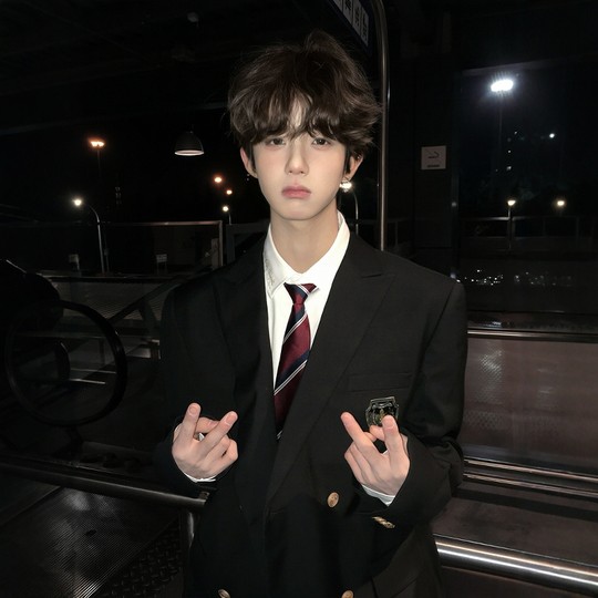 【刺篇】原创正版dk制服西装徽章外套日系学生两粒扣西服套装男