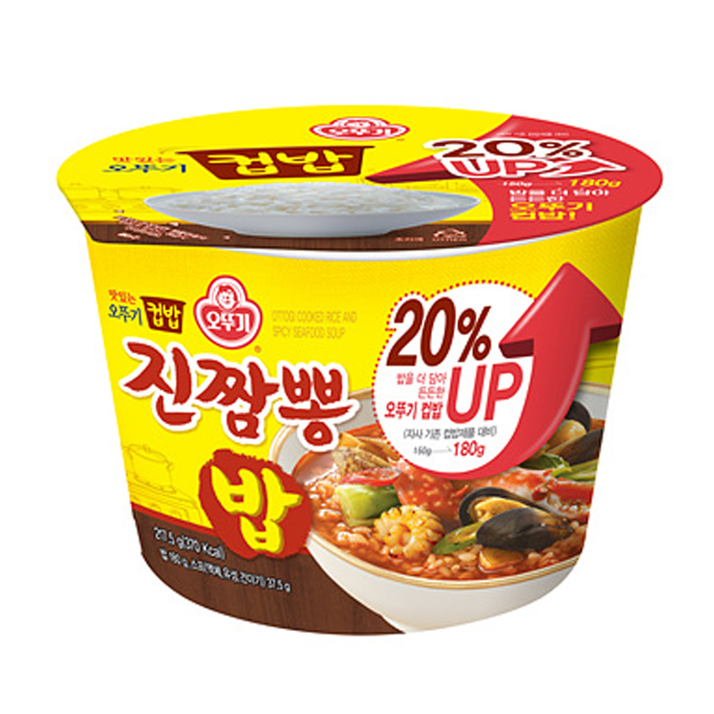 不倒翁真海鲜汤饭 韩国进口食品方便加热速食米饭217.5g - 图3