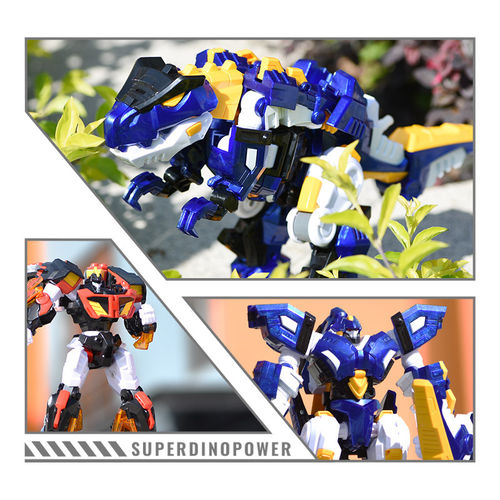 正版迷你特工队之超级恐龙力量2飓风暴龙机甲变形机甲儿童玩具 - 图2
