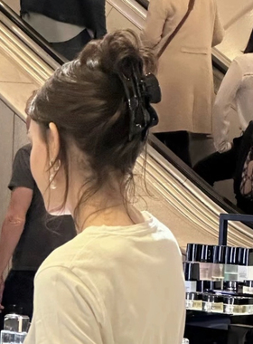 韩系李孝利同款大号抓夹博主款蝴蝶发抓盘发夹发量适中高级发饰女