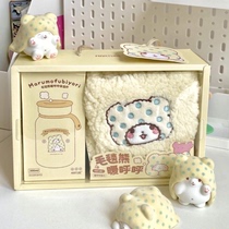 Blanket Bears Warm Khuu Gift Box Birthday Gifts Girls Send Friends Bestie Autumn Winter Gift for Spring Festival scarves