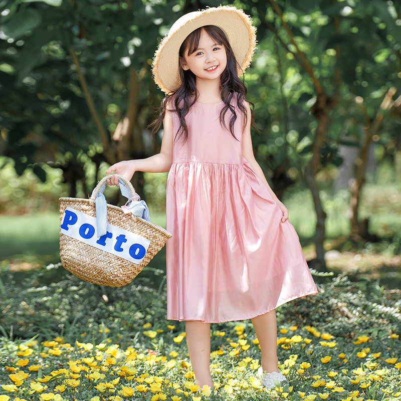 女童连衣裙夏季2025新款韩版儿童洋气公主裙中大童沙滩裙背心裙子 - 图2