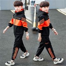 Childrens spring boy necropolis suit Spring clothing 2020 Bottling Air Sports Boy Korean version CUHK Tong Yang autumn tide Two sets
