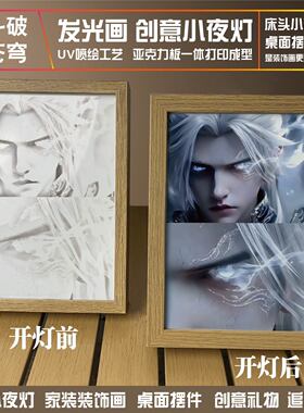 斗破苍穹灯光画小夜灯