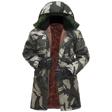 Демисезонное утепленное пальто, камуфляжная длинная куртка, пуховик для работы, средней длины
