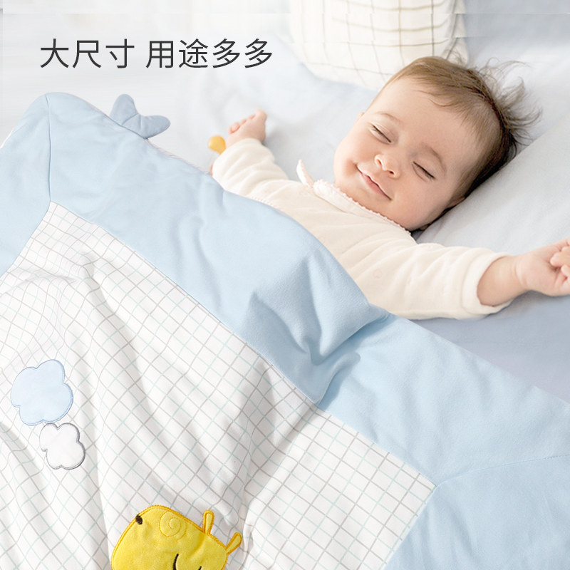 思萌包被秋冬纯棉新生儿两用厚款 smooms婴童抱被/抱毯