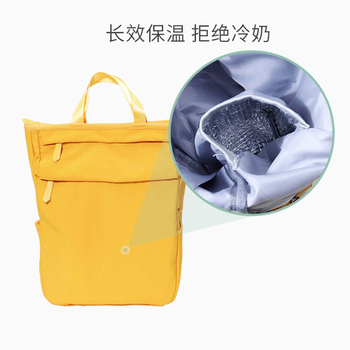 思萌妈咪包大容量多功能双肩包储奶保温外出轻便背奶包时尚母婴包 - 图2