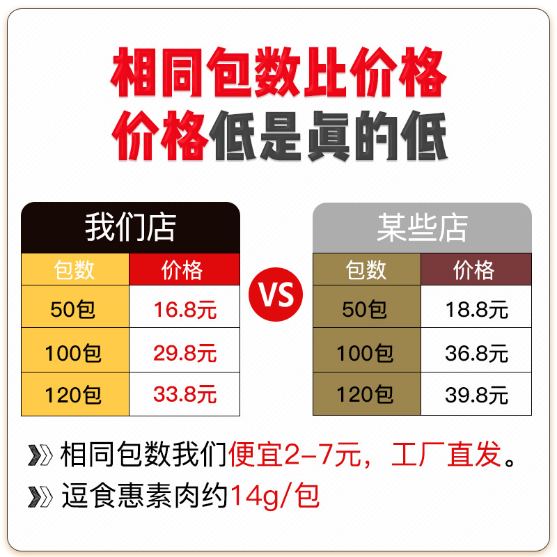 逗食惠手撕素牛排素辣条味牛肉豆干 逗食惠食品素肉