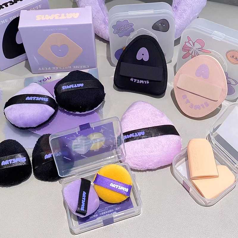 凹凸迷思粉扑植绒粉底液粉饼定妆专用干湿两用双面派手指套黑贝贝,淘宝优惠券,粉丝福利购,淘宝优惠卷