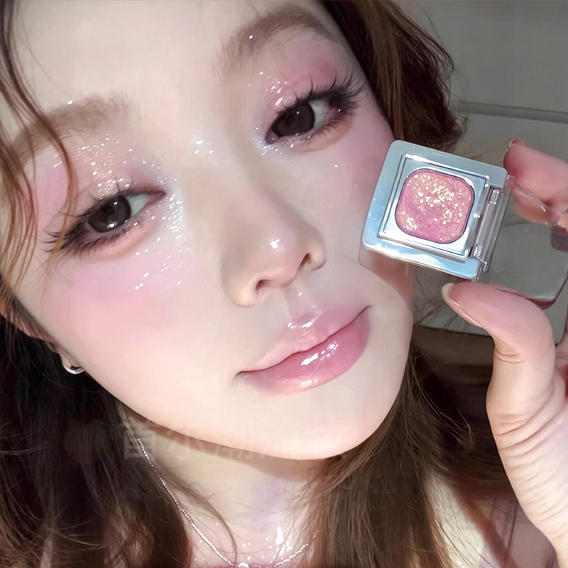 千妍单色眼影珠光爆闪烤粉蓝紫色高光裸棕打底日常淡妆自组彩妆盘,淘宝优惠券,粉丝福利购,淘宝优惠卷