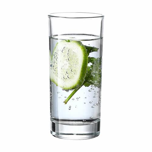 家用玻璃杯小圆形直身水杯子透明啤酒杯牛奶果汁冷饮茶杯定制logo - 图3