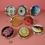 Dunhuang Hand -bell Drum stinjiang uyghur ручной барабан Flying Dance Props Test Diseergarten Dingergarten Используйте маленький колокольчик барабан