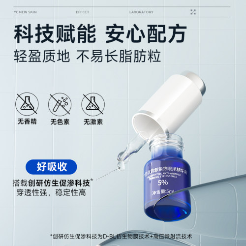 【博主推荐】5%六胜肽紧致抗皱眼部精华液淡化眼纹细纹眼袋 - 图1