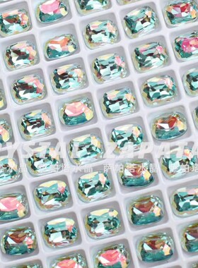 萨帕塔长方圆角闪烁绿色精品SK9