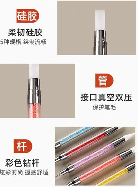 硅胶点钻笔美甲店专用吸钻点钻笔