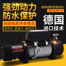 Electric winch cross-country car 12v Home on-board hanger 24V Windlass Lifting electric hoist Mobile Small