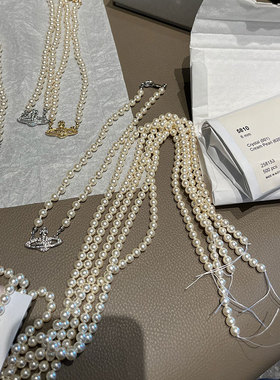 经典款土星珍珠项链NANA同款