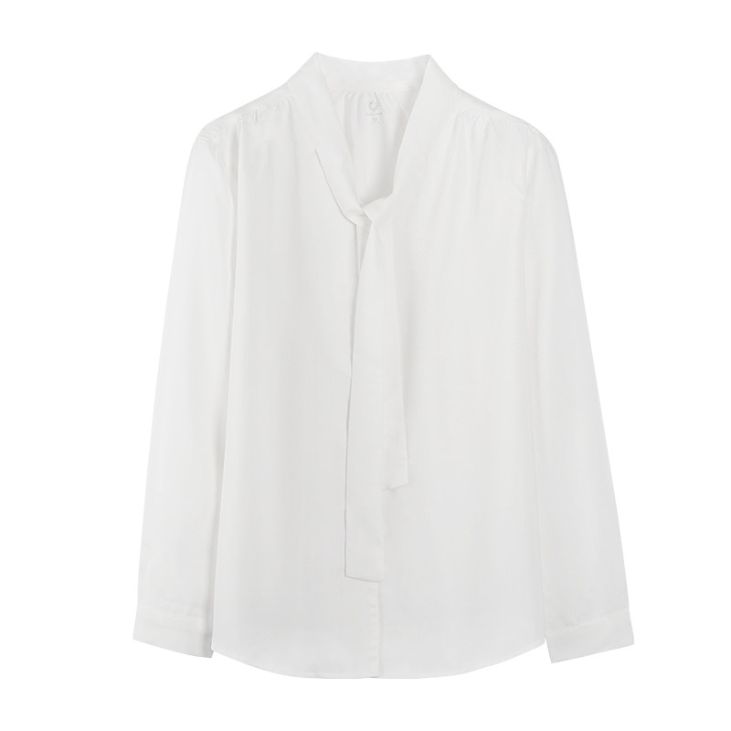 天丝雪纺云朵2023年夏季新款白衬衫 假日概念蕾丝衫/雪纺衫